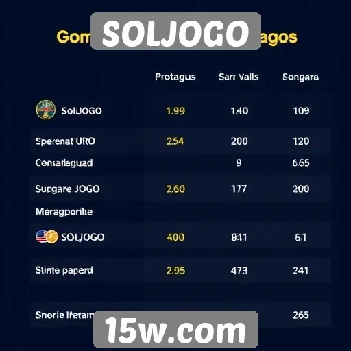 Comparativo entre SOLJOGO e outras plataformas de jogos